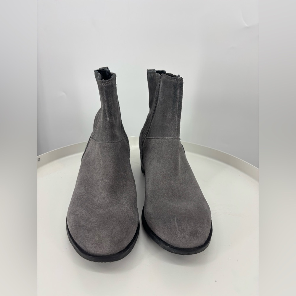 Sorel Gray Suede Side Stretch Climbing Walking Booties‎ 7.5
